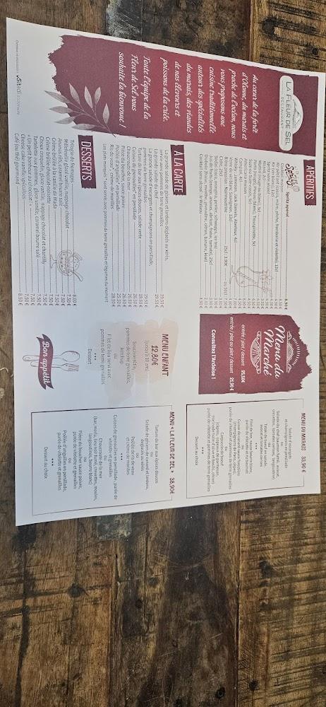 La Fleur de sel - Menu Image 2